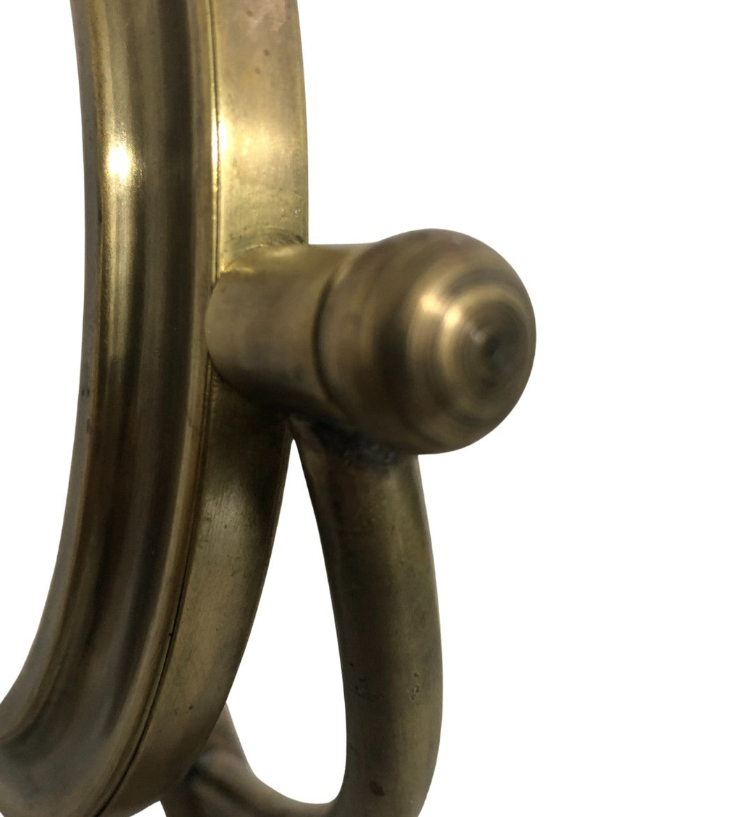 Handcrafted Vintage Brass Table Mirror - Adjustable Moroccan Artisan Vanity Mirror