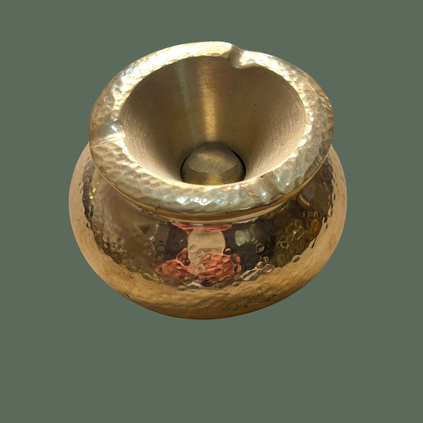 Hand-Hammered Solid Brass Ashtray - Vintage Moroccan Artisan Cigar Tray- Buy 2 get 1 Free