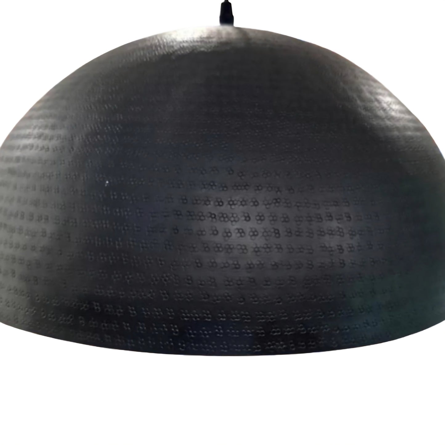 Hammered Brass Dome Pendant Light - Dark Brown Patina Exterior & Warm Brass Interior - Sizes 10"12"14" inches - customize your dimension -  MetalGoodsPro