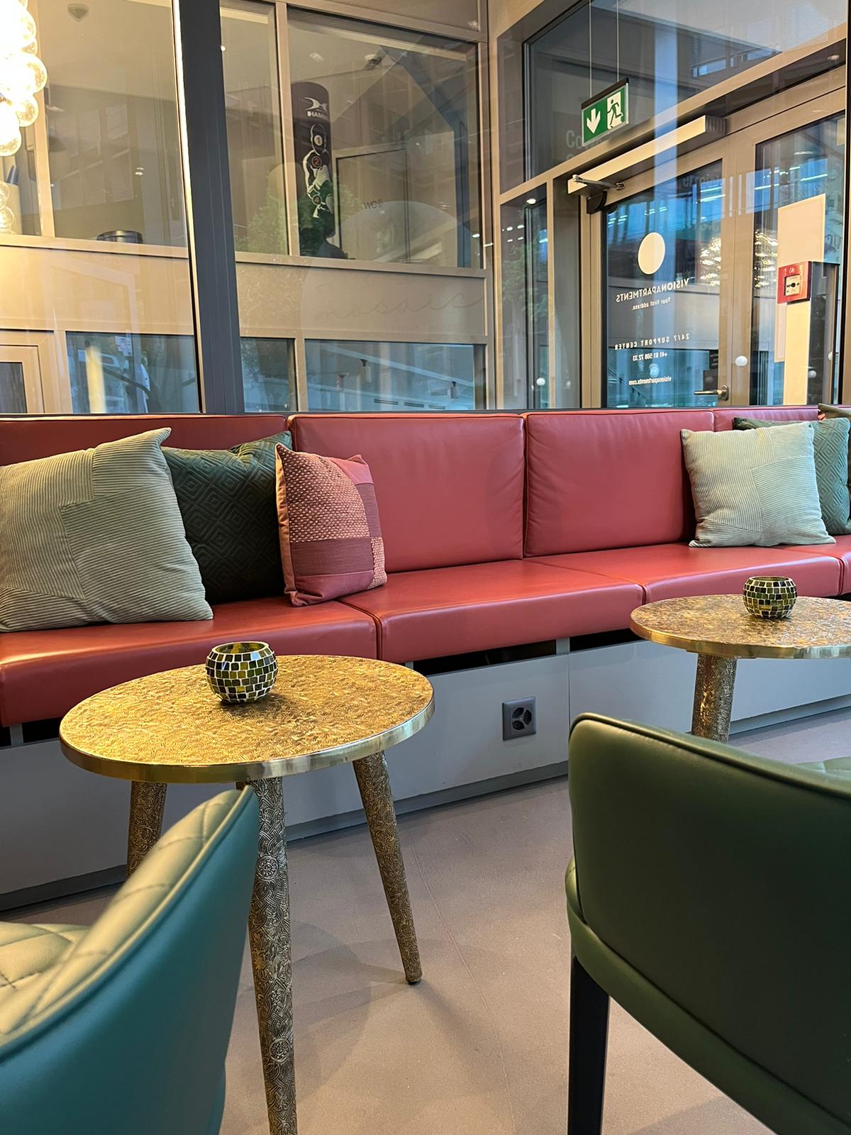 Hand-Engraved Round Brass Coffee Table - Moroccan Artisanal Side Table with Carved Legs - Solid Brass Home Decor